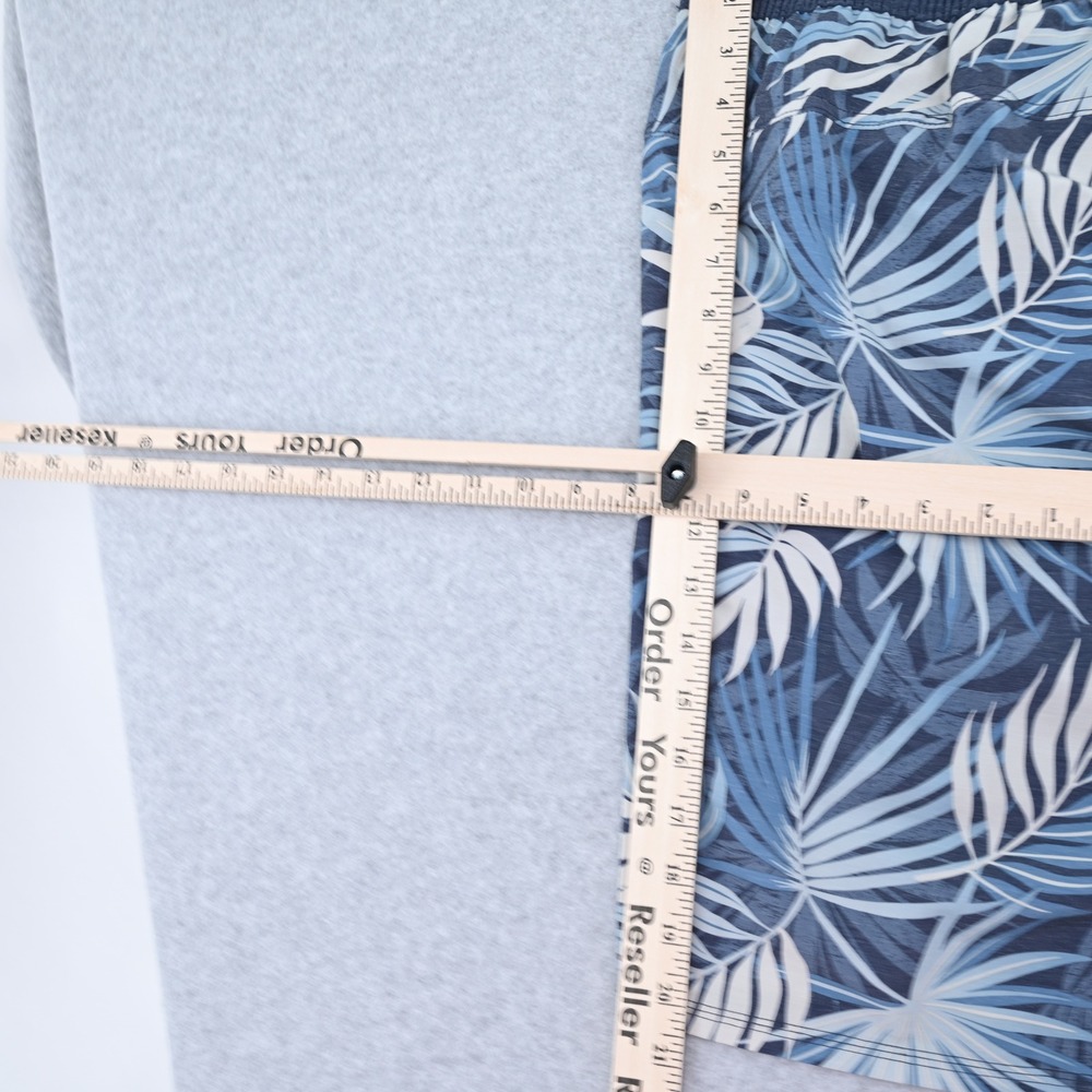 Hang Ten Men XL Hybrid Swim Trunks Tropical Palm Blue Lined Board Shorts Classic - Picture 13 of 16